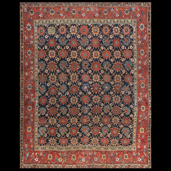 Early 19th Century N.W. Persian Carpet with Inscription Dated 1808